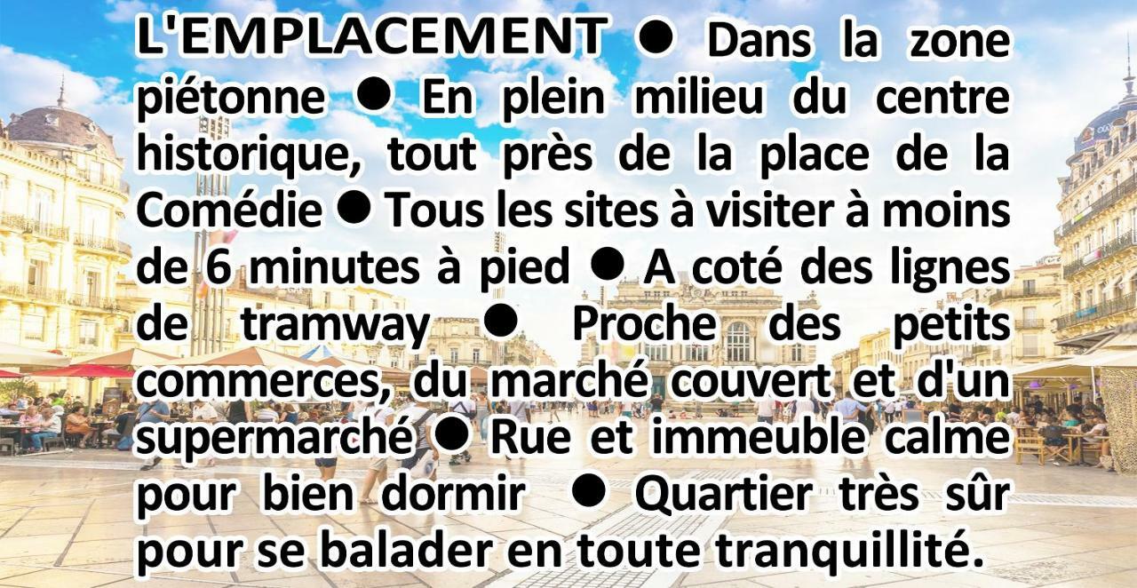 蒙彼利埃Comedie Musee-Fabre Parking Offert Climatisation公寓 外观 照片