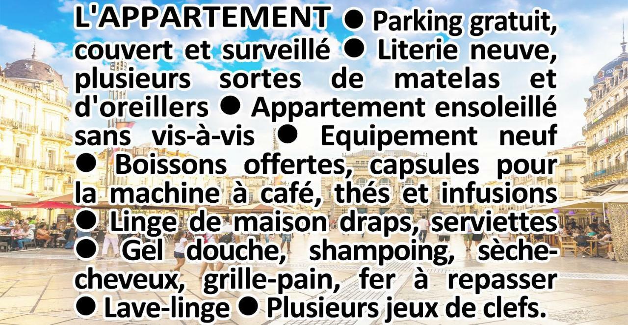蒙彼利埃Comedie Musee-Fabre Parking Offert Climatisation公寓 外观 照片